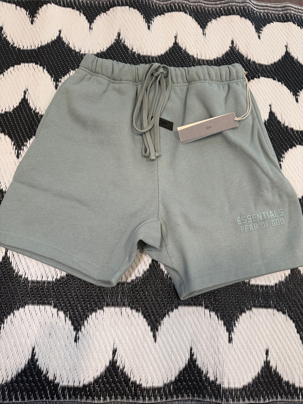 Fear of God Men’s Sage Green Athletic Shorts